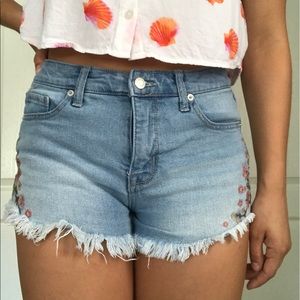 Denim shorts